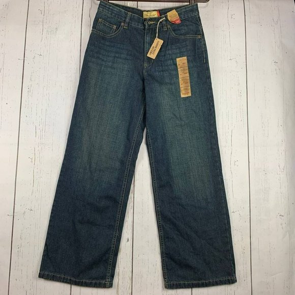 Old Navy 33 Straight‎ Fit Blue Jeans Pants Denim Mens - Picture 1 of 12